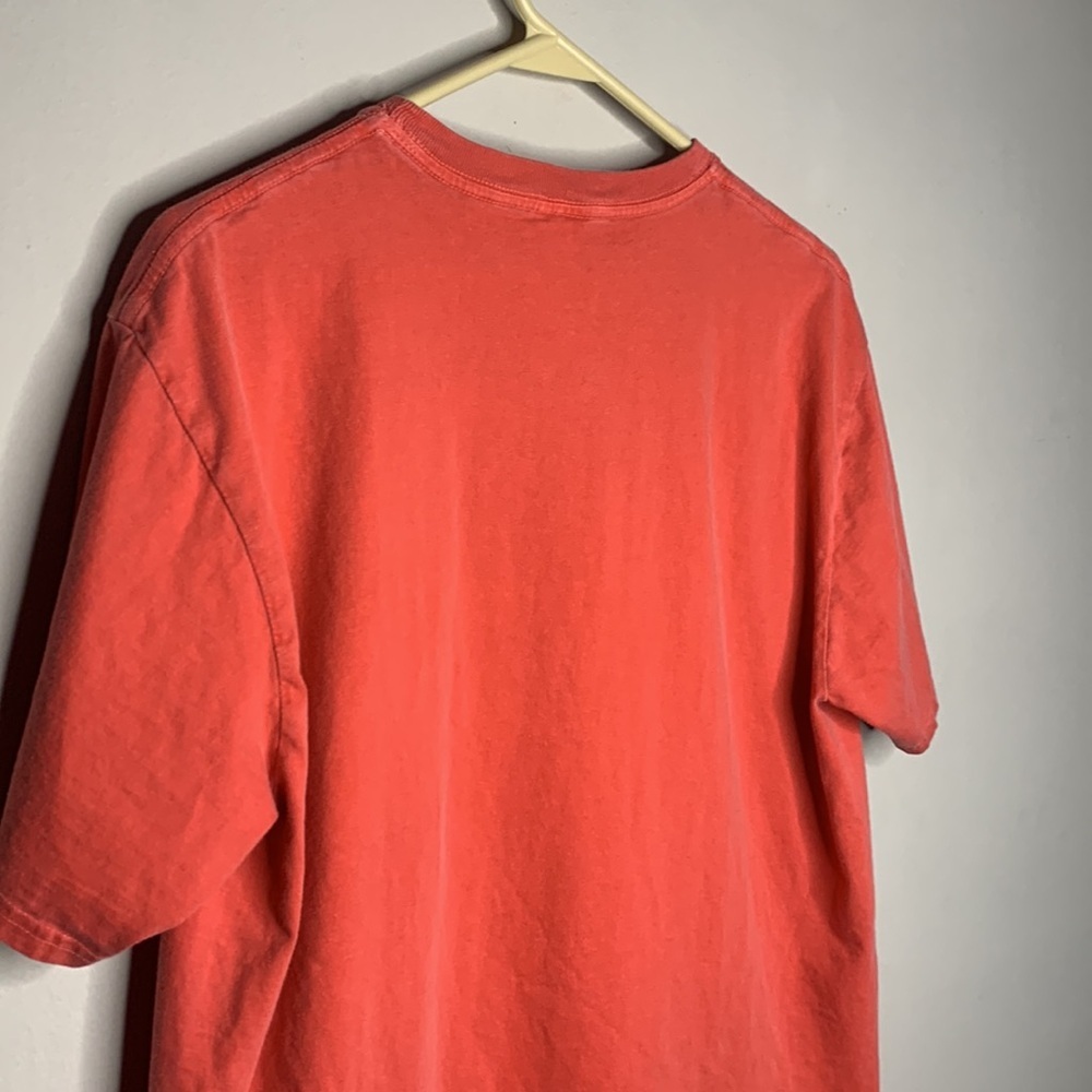 Kansas City Chiefs KC Cheetah Print Lettering Coral Red Short Sleeved Tee sz M - Picture 8 of 10